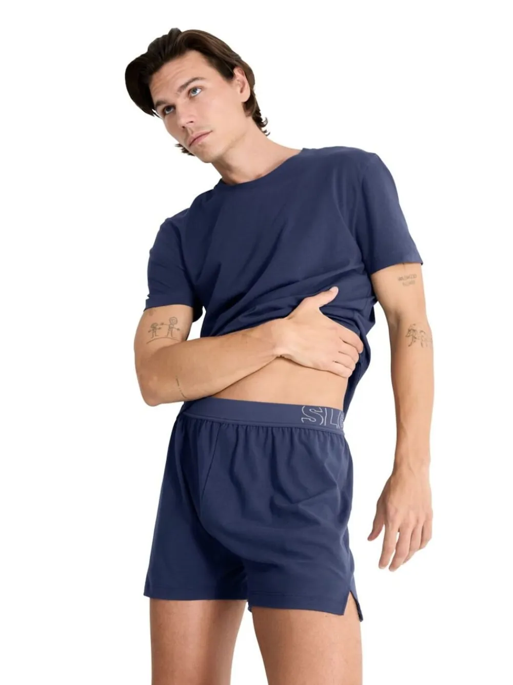 Sloggi Mens SLG Boxer Short Blue Chrome Online