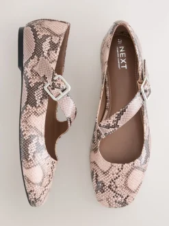 Next Forever Comfort® Asymmetric Mary Jane Shoes Snake Sale