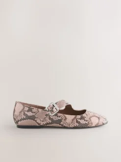 Next Forever Comfort® Asymmetric Mary Jane Shoes Snake Sale