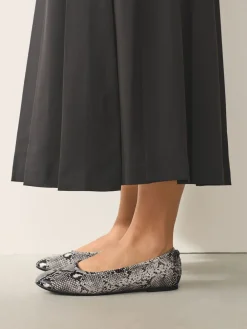 Next Standard/Wide Fit Ballerina Shoes Snake Outlet