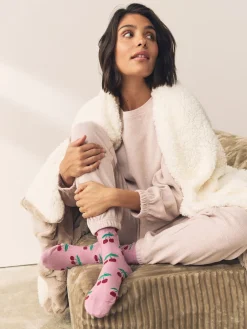 Next 1 Pack Ankle Socks in a Gift Box Sparkle Cherries Best