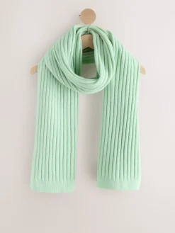 Next Ribbed Knit Scarf Spearmint Ribbed Outlet