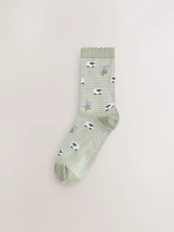 Next Ankle Socks 5 Pack spring print Online