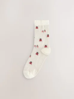 Next Ankle Socks 5 Pack spring print Online