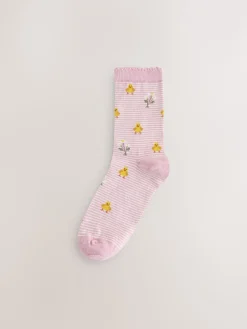 Next Ankle Socks 5 Pack spring print Online