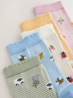 Next Ankle Socks 5 Pack spring print Online