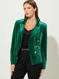 Star by Julien MacDonald Green Velvet Blazer Clearance