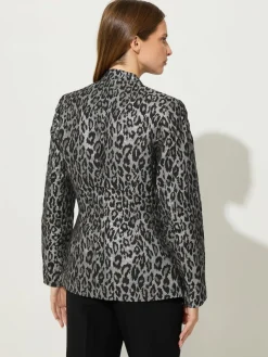 Star by Julien MacDonald Silver Jacquard Animal Jacket Hot