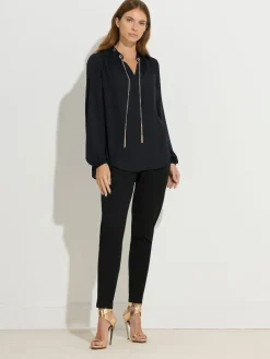 Star by Julien MacDonald Black Chain Detail Blouse Best