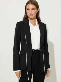 Star by Julien MacDonald Black Diamante Detail Jacket Discount