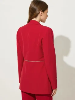 Star by Julien MacDonald Red Zip Waist 2 In 1 Jacket Outlet