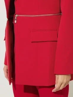 Star by Julien MacDonald Red Zip Waist 2 In 1 Jacket Outlet