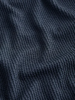 Next Scoop Trim Tummy Control Swimsuit Steel Blue Crinkle Best