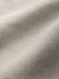 Next Stone Belted Coat with Faux Fur Detachable Collar New