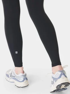 Sweaty Betty Black Full Length All Day 7/8 Embossed Leggings Clearance