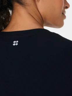 Sweaty Betty Black Modal Crew Neck Base Layer Top Sale