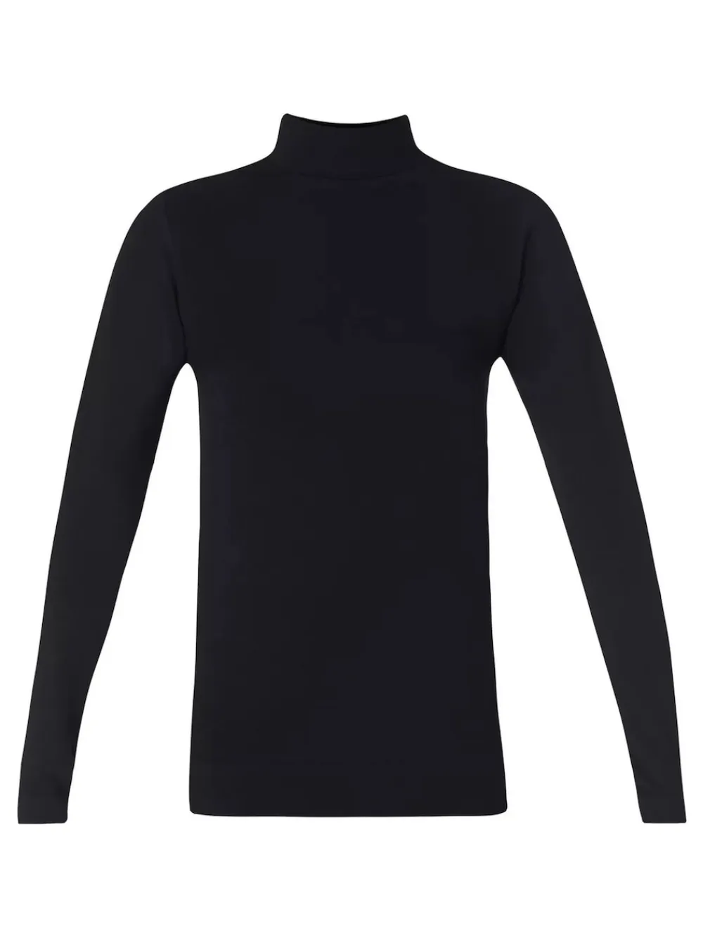 Sweaty Betty Black Modal High Neck Base Layer Top Hot