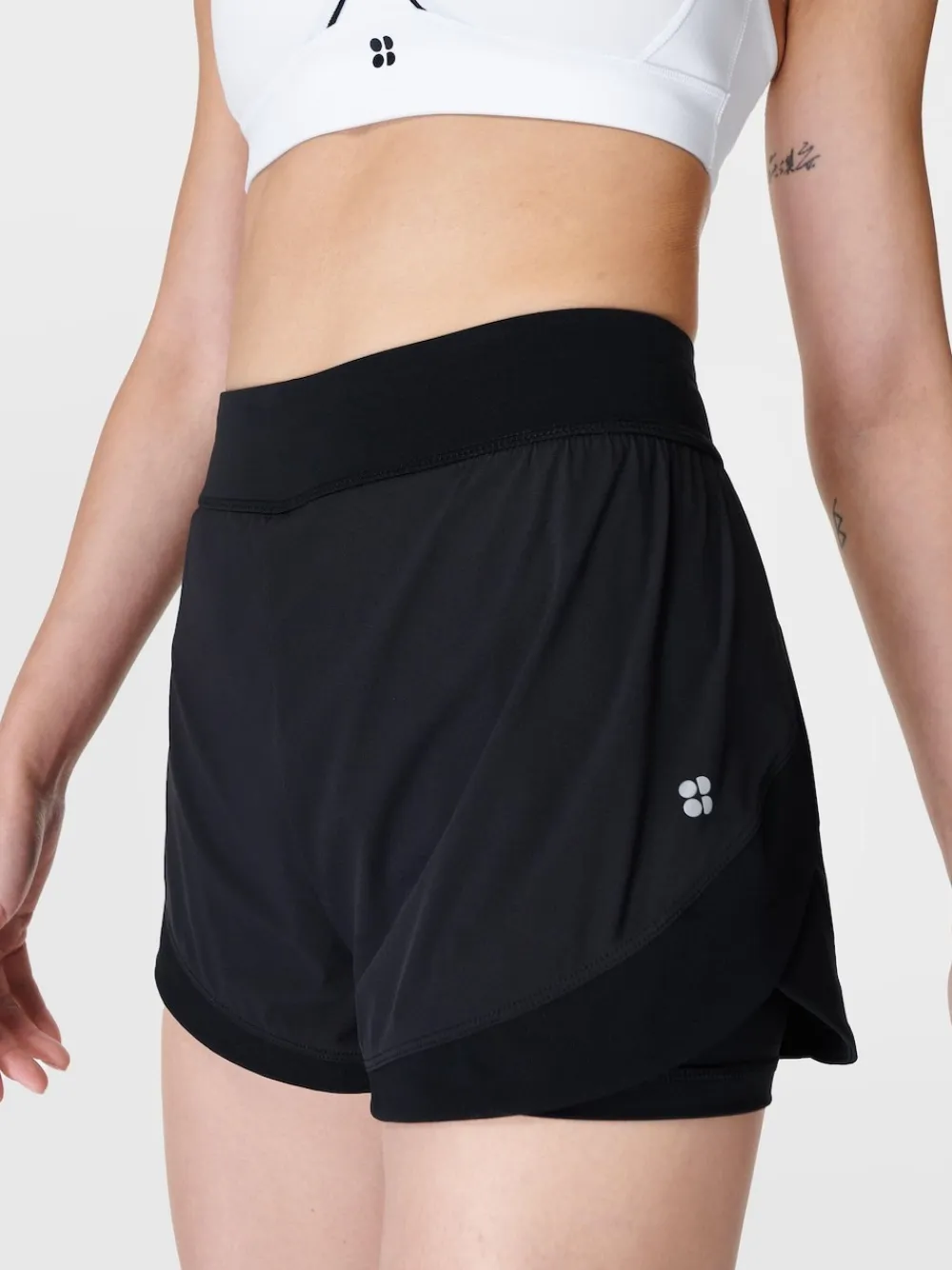 Sweaty Betty Tempo Run Shorts Black Clearance