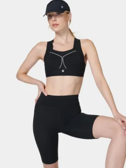 Sweaty Betty Black Zero Gravity 9" Run Shorts New