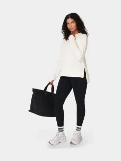 Sweaty Betty After Class Longline Sweatshirt Lily White Online