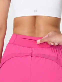 Sweaty Betty Tempo Run Shorts Pink Sale