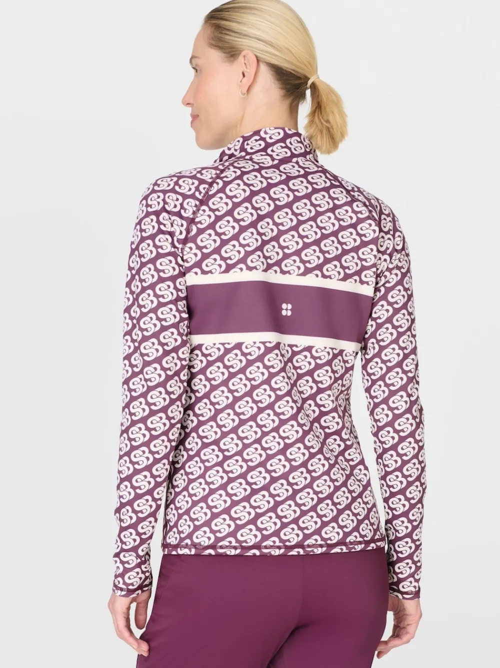 Sweaty Betty Purple Ski Half Zip Thermal Sale