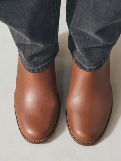 Next Forever Comfort® Hardware Trim Ankle Boots Tan Brown Leather Best