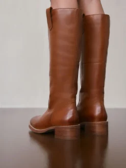Next Forever Comfort® Knee High Pull On Boots Tan Brown Leather