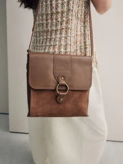 Next Leather Pocket Messenger Bag Tan Brown Best