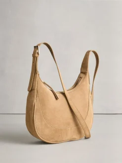 Next Tan Brown Leather Scoop Cross Body Bag Sale