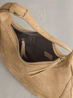 Next Tan Brown Leather Scoop Cross Body Bag Sale