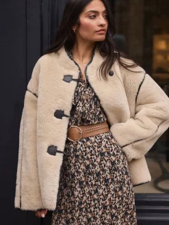 Next Plait Detail Wide Belt Tan Brown Hot