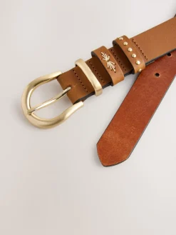 Next Regular Western Leather Belt Tan Brown Clearance