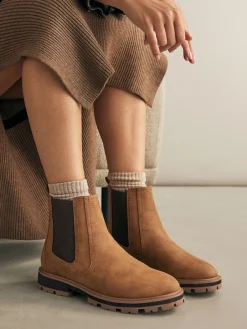 Next Standard/Wide Fit Chelsea Boots Tan Brown Online