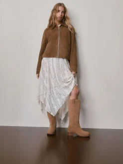 Next Forever Comfort® Knee High Pull On Boots Tan Brown Suede Best