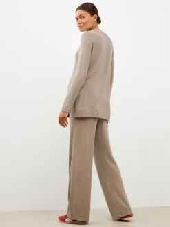 Next Taupe Brown Maternity Nursing Co-ord Sweatshirt and Joggers Set Discount