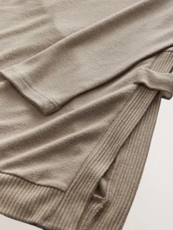 Next Taupe Brown Maternity Nursing Co-ord Sweatshirt and Joggers Set Discount