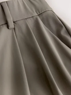 Next N. Premium Wide Leg Tailored Jersey Trousers Taupe Brown Outlet