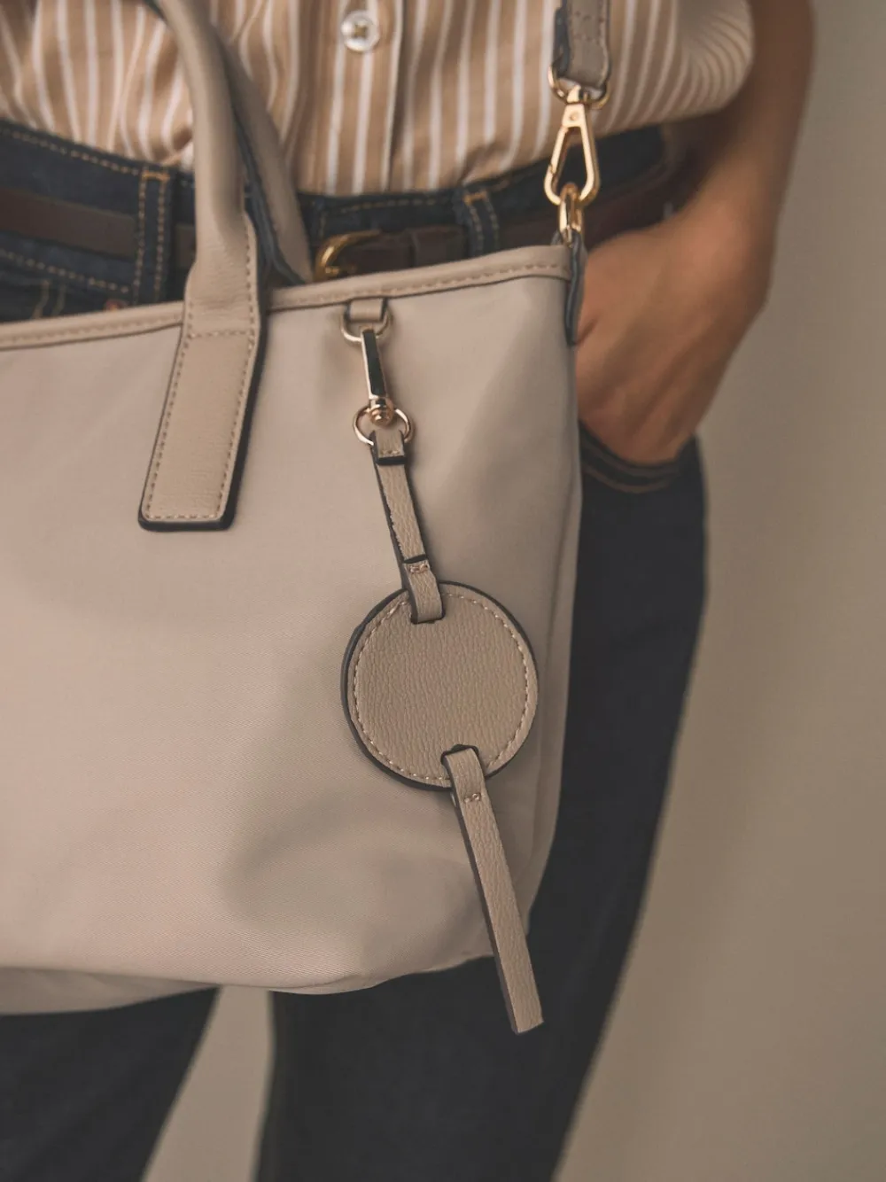 Next Nylon Cross-Body Bag Taupe Brown Online