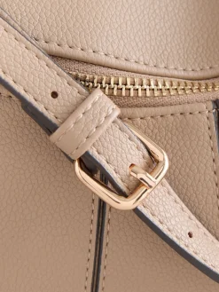 Next Panel Cross-Body Bag Taupe Brown Best