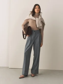 Next Forever Comfort® Point Toe Buckle Block Heels Taupe