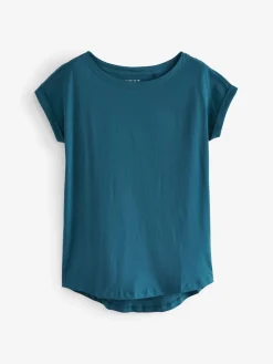 Next Teal Blue Cap Sleeve T-Shirt Discount
