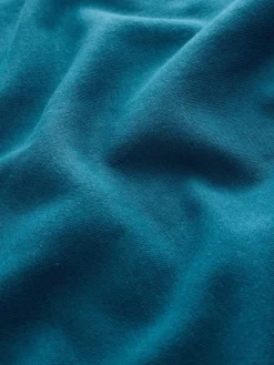 self. Half Zip Sweatshirt Teal Blue Best