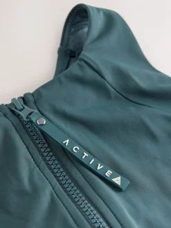 Next Teal Green Active High Neck Crop Bikini Top Clearance