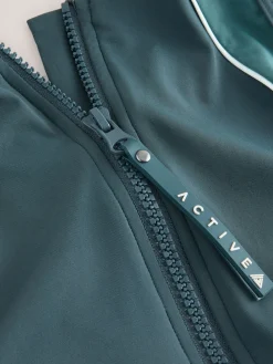 Next Teal Green Active High Neck Tummy Control Swimsuit Best