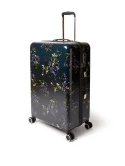 Ted Baker Blue Midnight Bloom Large Suitcase Clearance