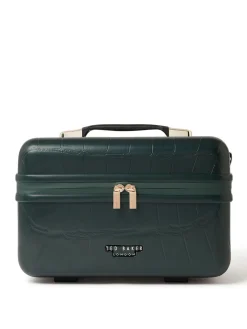 Ted Baker Icon Case Croc Vanity Case Green Sale