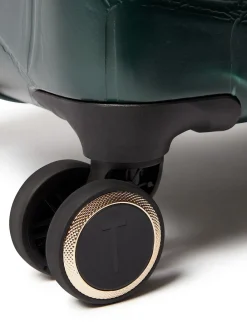 Ted Baker Icon Case Croc Medium Suitcase Green