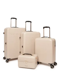 Ted Baker Icon Case Croc Medium Suitcase Nude Clearance