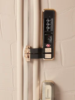 Ted Baker Icon Case Croc Medium Suitcase Nude Clearance